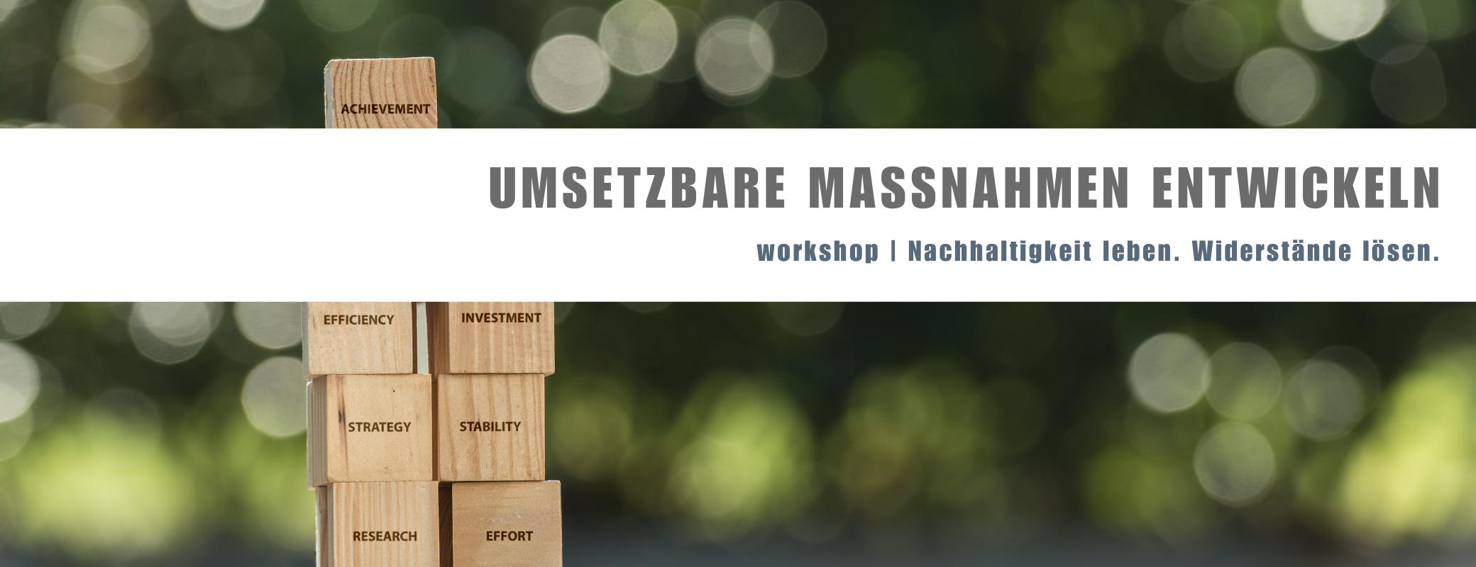 Workshop Nachhaltigkeit